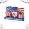 Glitzhome® 11.75" Patriotic Americana Wooden Block Table Decor